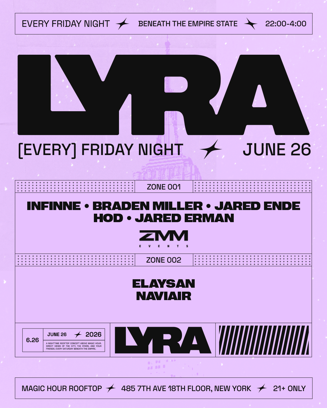 Lyra Rooftop Party | Fridays