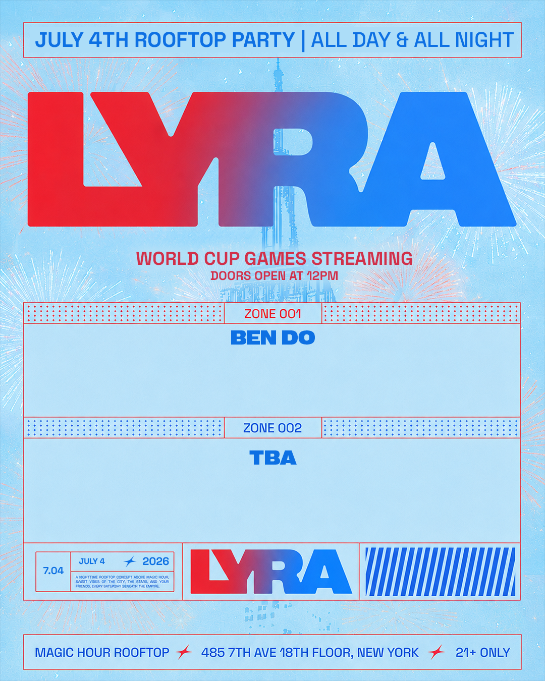 Lyra Rooftop Party | Saturdays