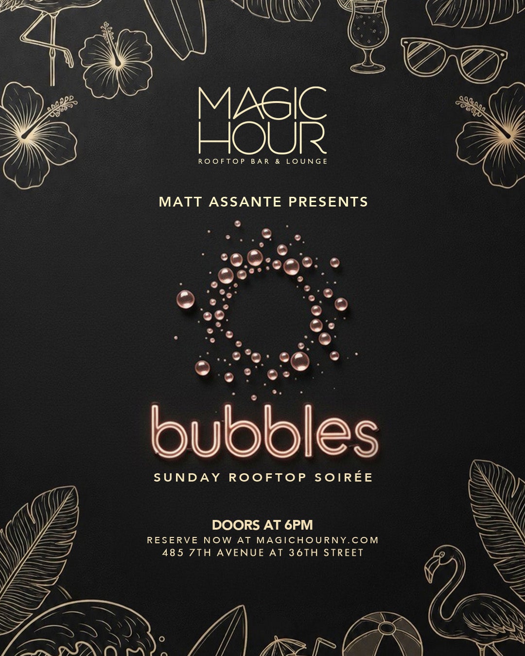 8/23/2026 – Sunday Bubbles – Magic Hour Rooftop