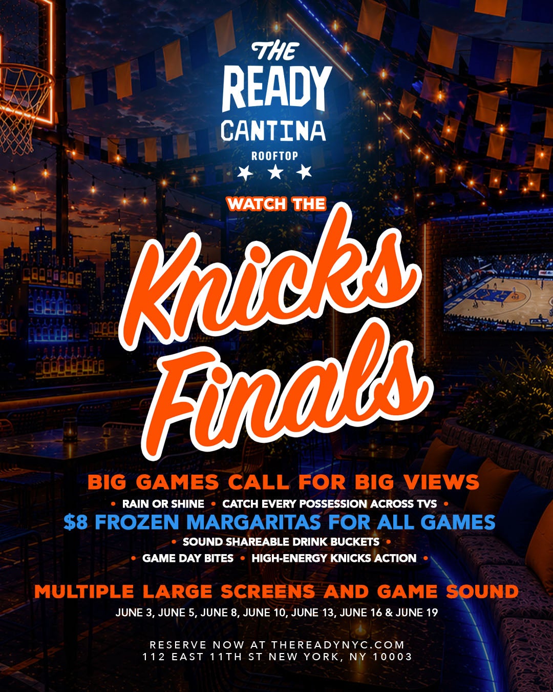 6/10/2026 – Knicks Finals – The Ready Cantina