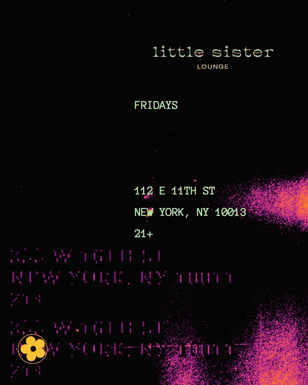 8/14/2026 – Fridays – Little Sister Lounge