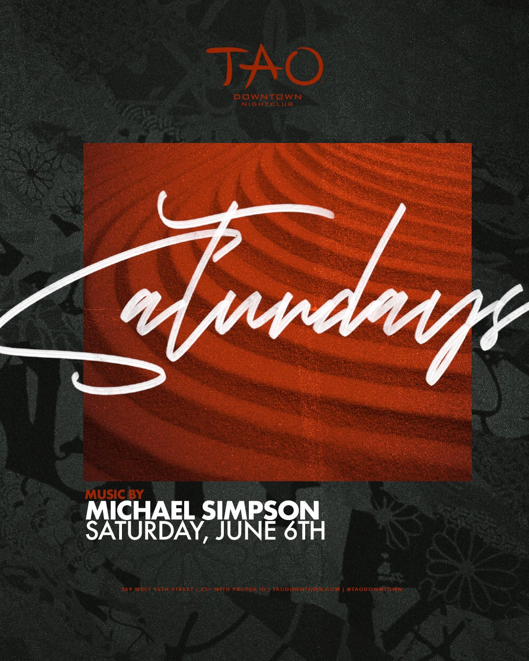 6/6/2026 – Michael Simpson – TAO Downtown Nightclub