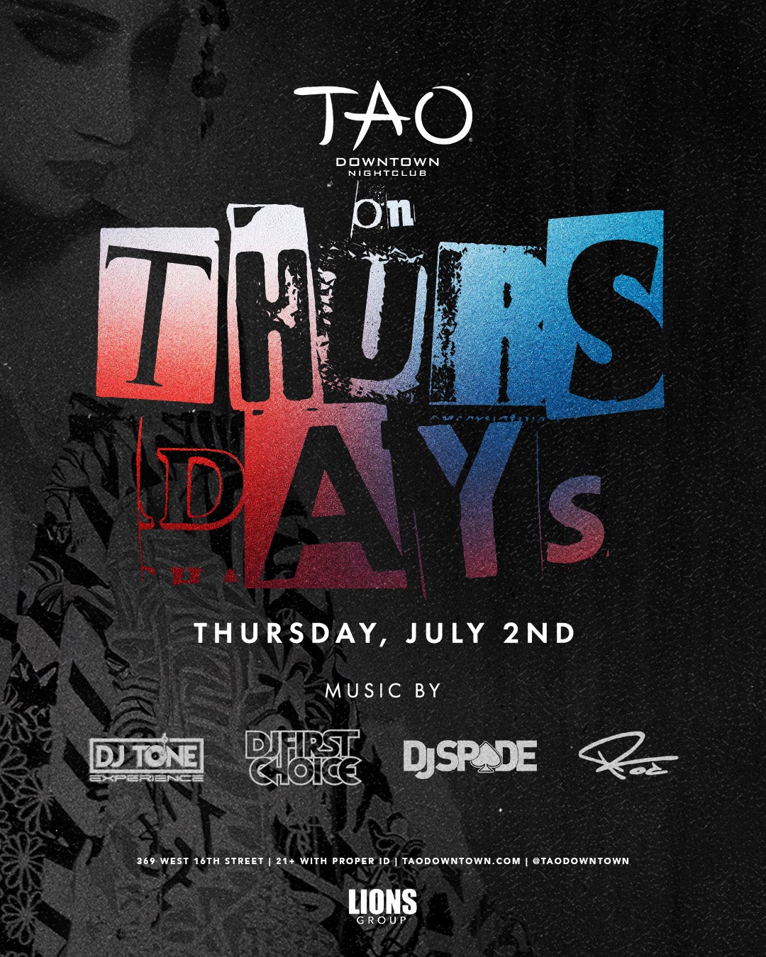 7/2/2026 – Spade – TAO Downtown Nightclub