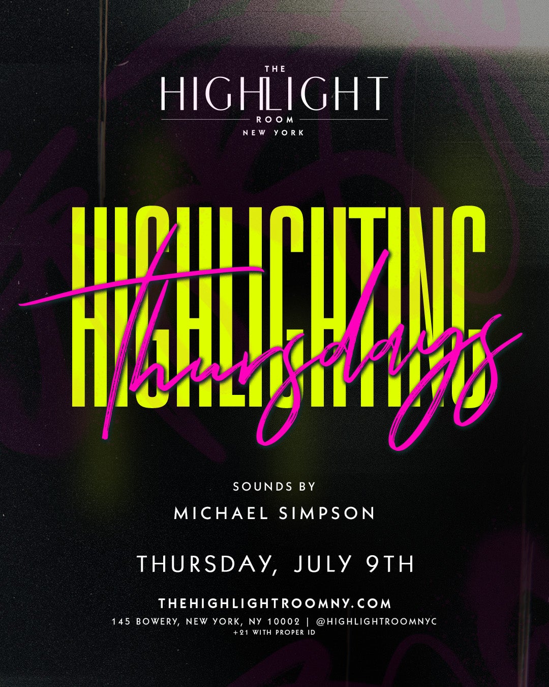 7/9/2026 – Michael Simpson – The Highlight Room