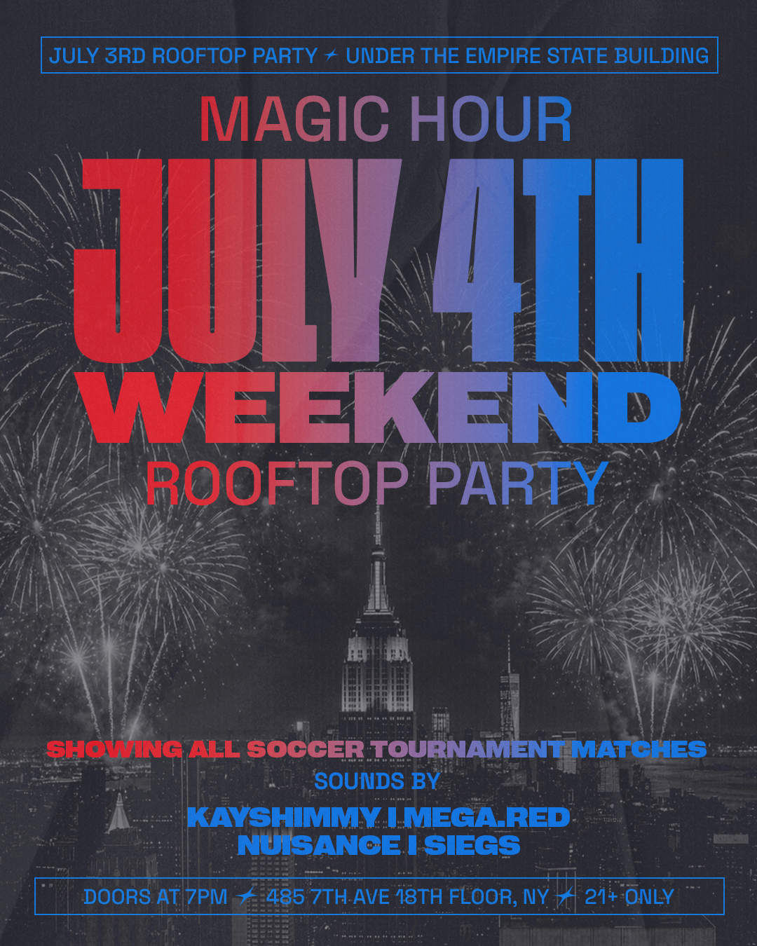 7/3/2026 – Lyra Rooftop Party | Fridays  – Magic Hour Rooftop