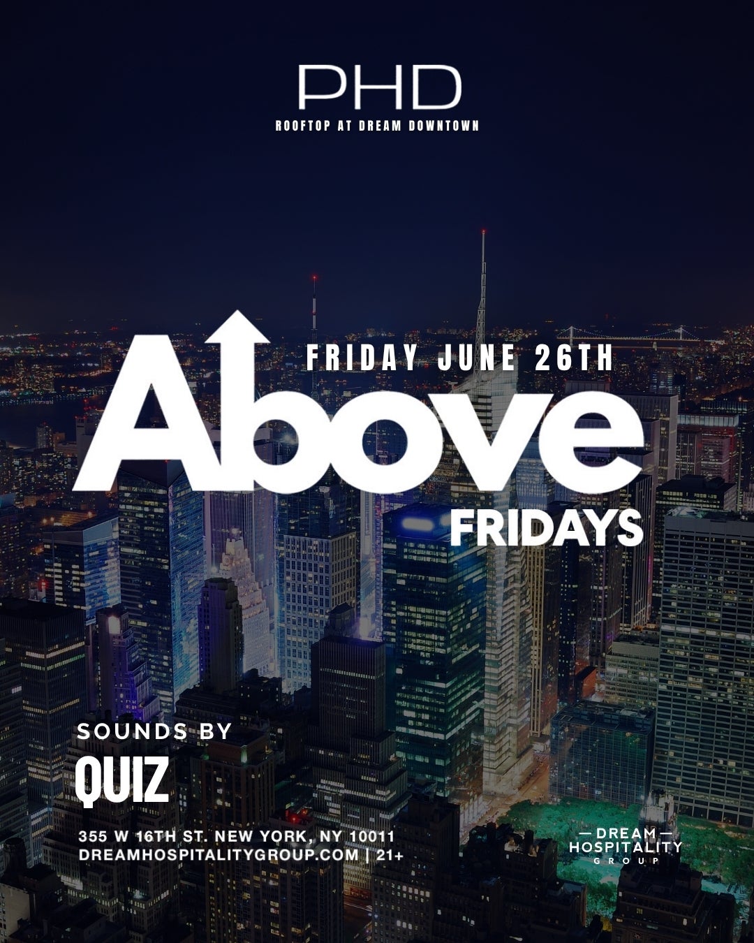 6/26/2026 – Above Fridays – PHD Lounge