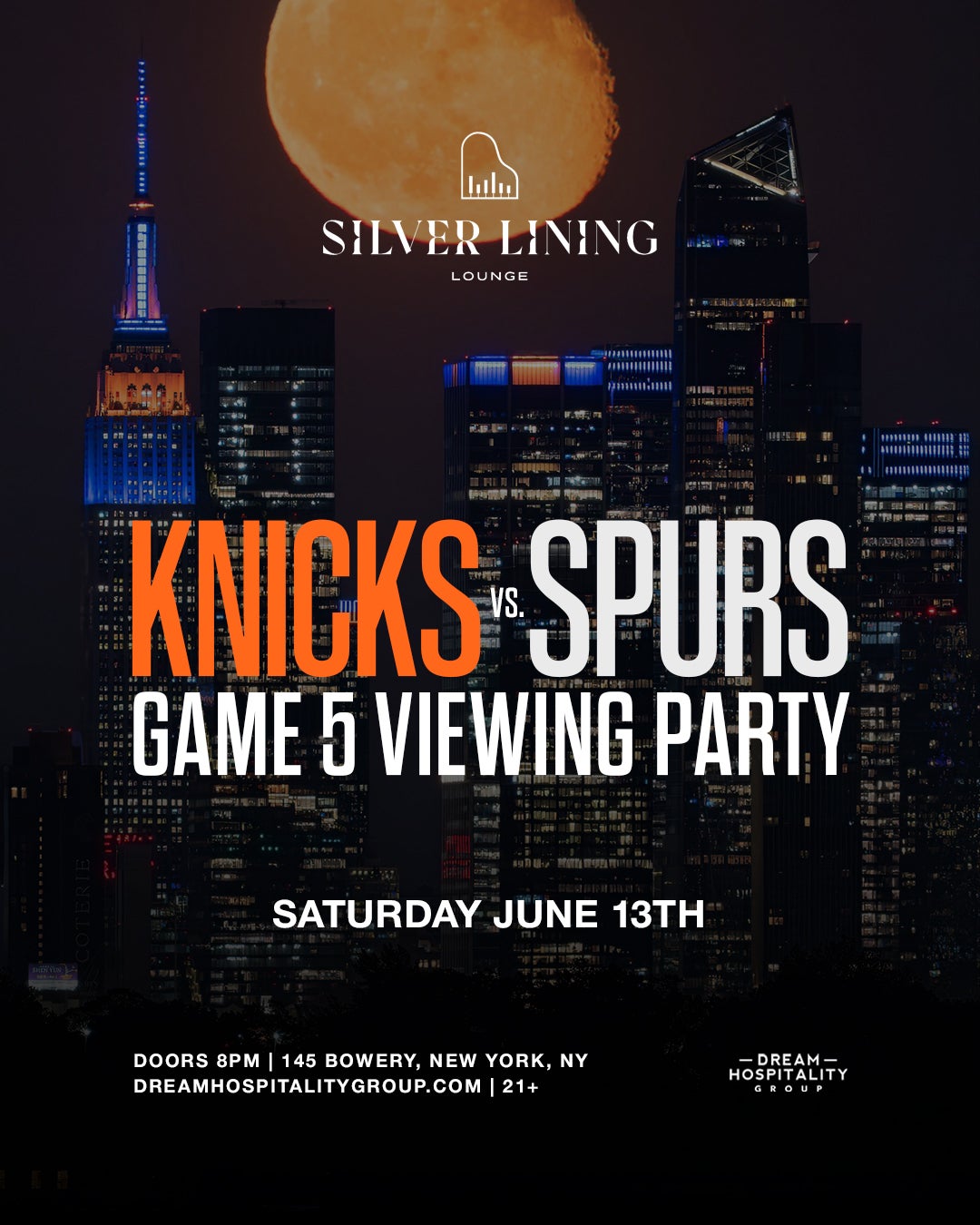 6/13/2026 – Game 5 Viewing Party – Silver Lining Lounge