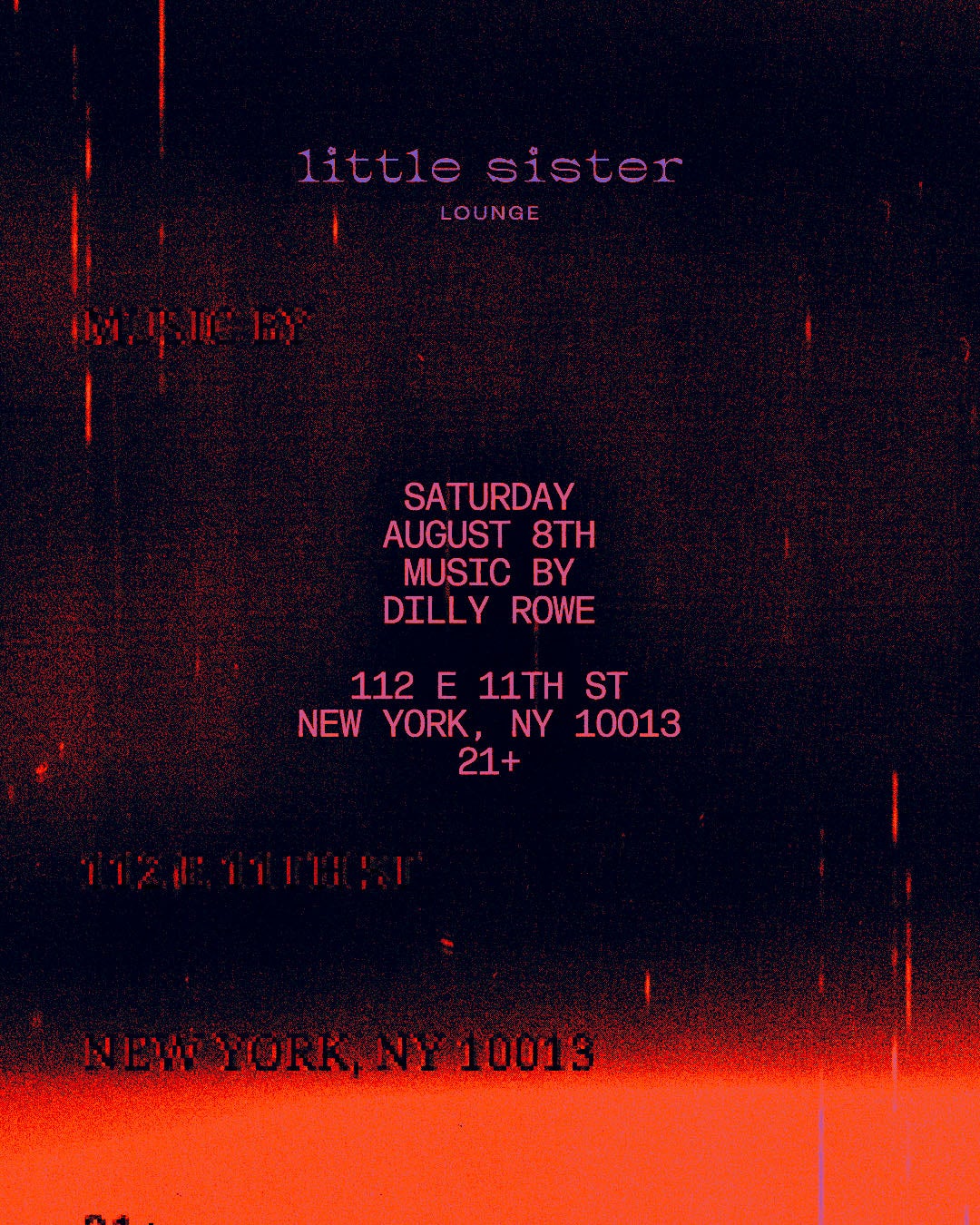 8/8/2026 – Dilly Rowe – Little Sister Lounge