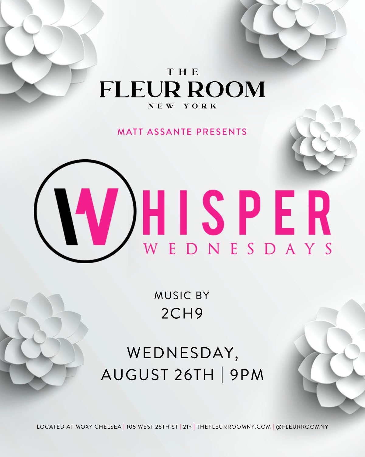 8/26/2026 – 2ch9 – The Fleur Room