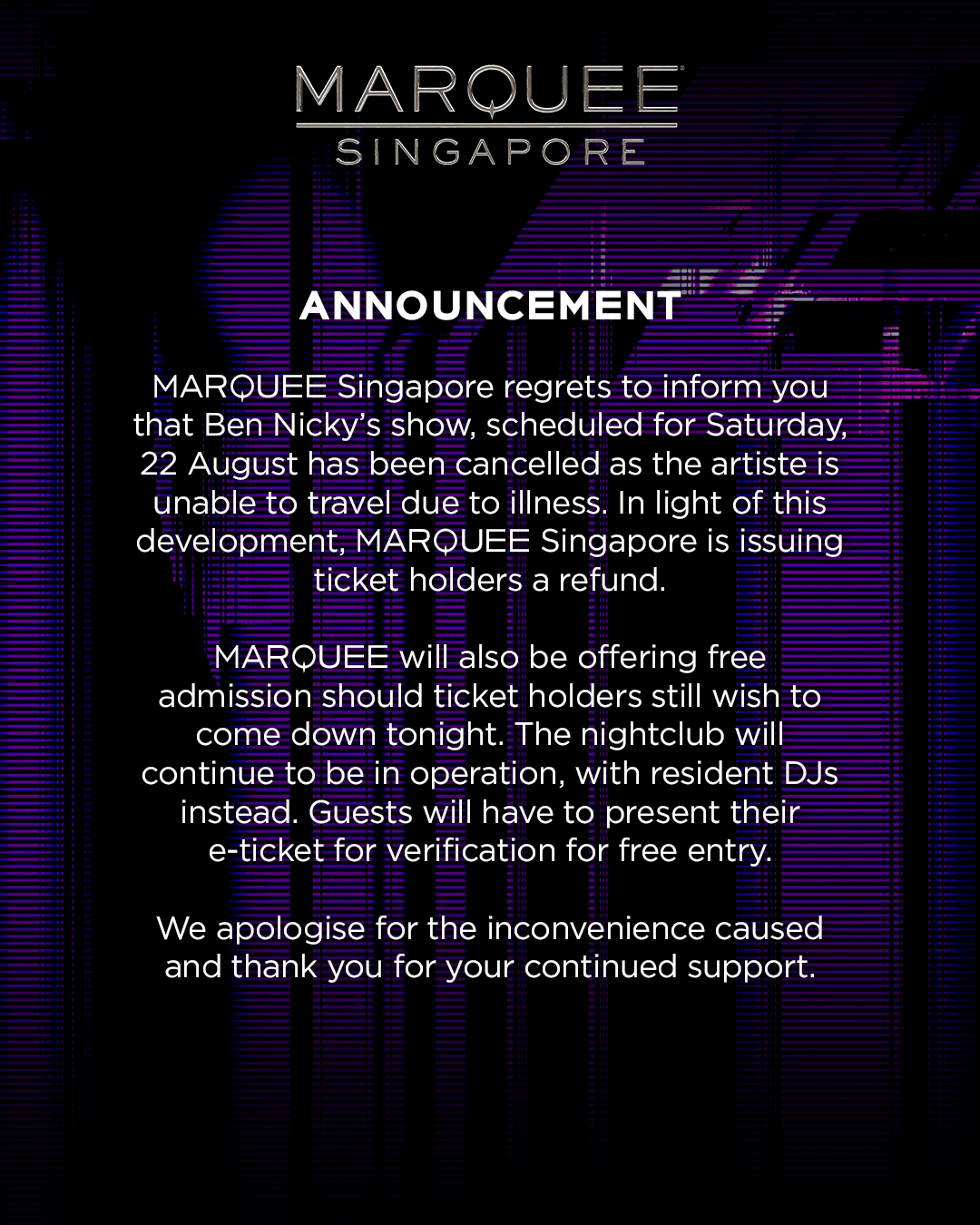 22/08/26 – Ben Nicky – Marquee Singapore