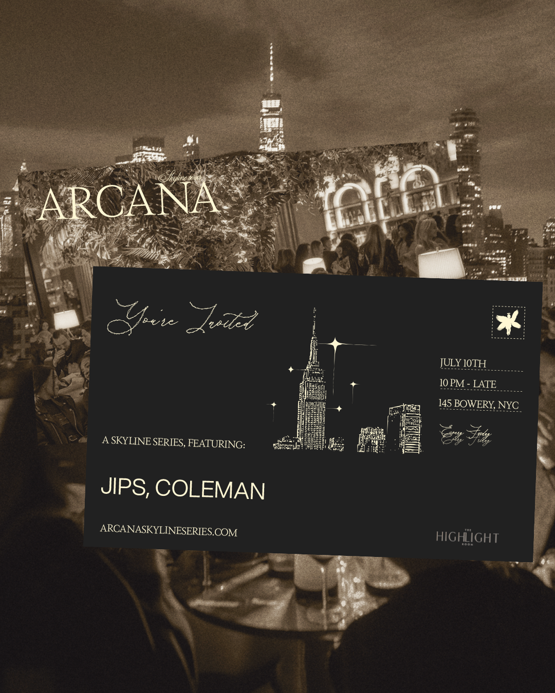 7/10/2026 – Arcana Skyline Series – The Highlight Room