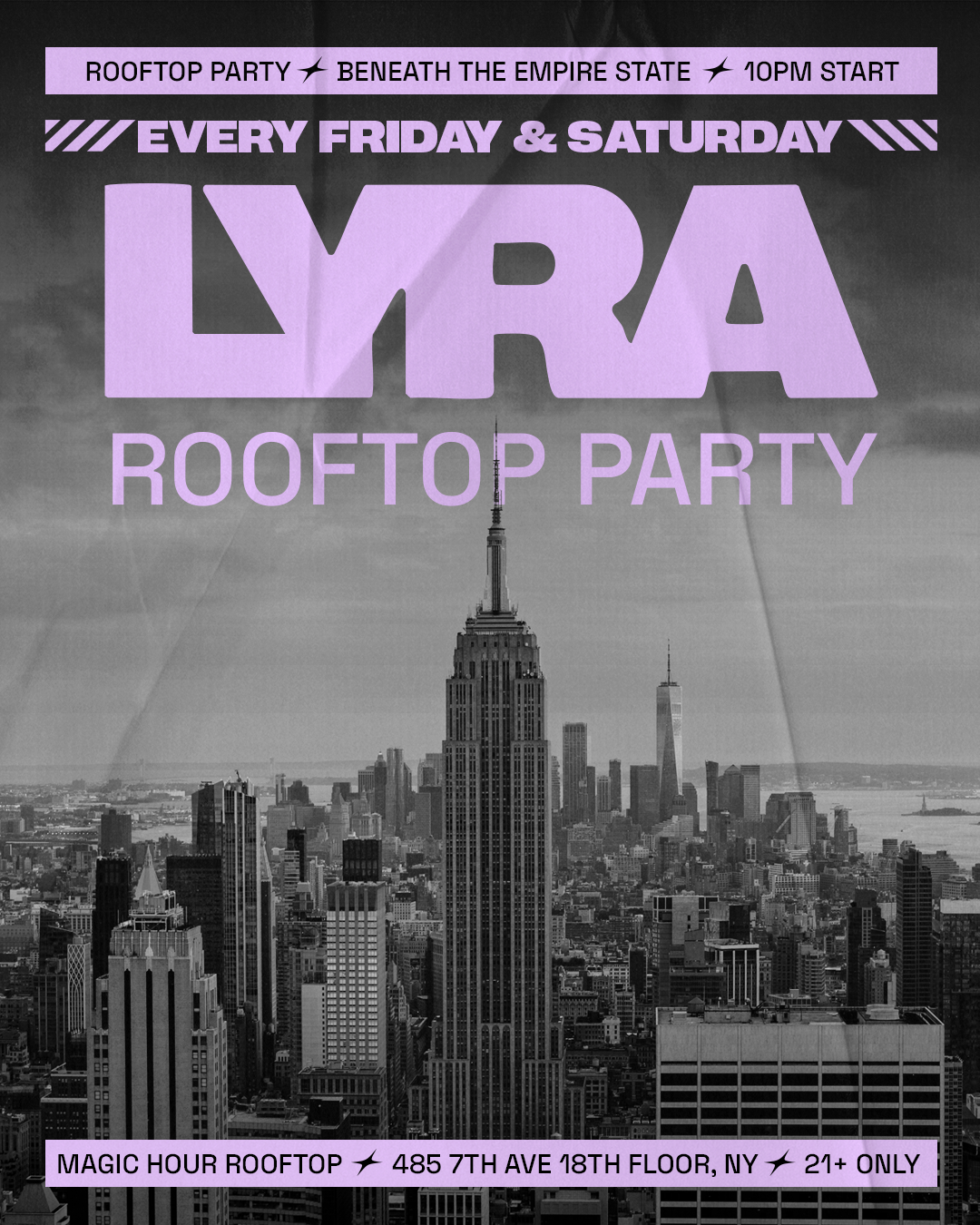 8/28/2026 – Lyra Rooftop Party | Fridays  – Magic Hour Rooftop