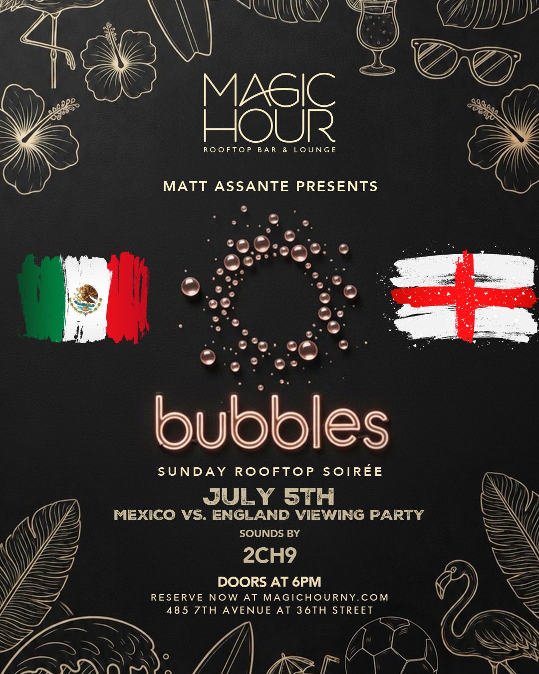 7/5/2026 – Sunday Bubbles – Magic Hour Rooftop