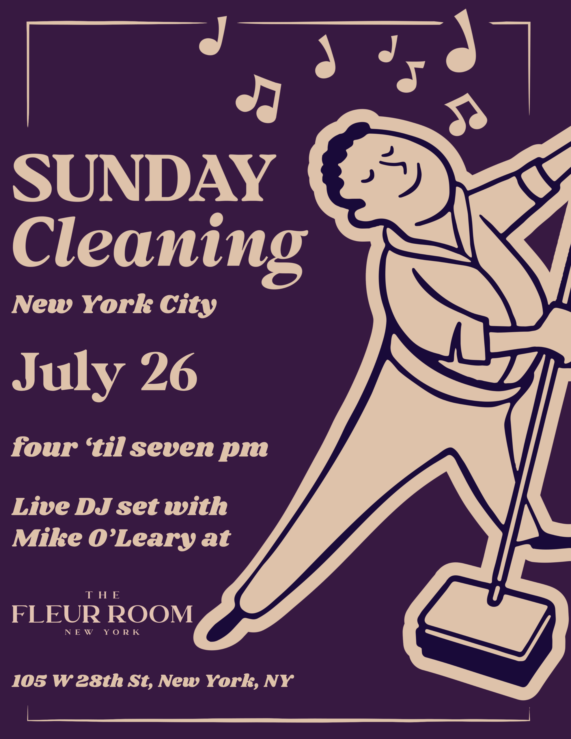 7/26/2026 – Sunday Cleaning – The Fleur Room