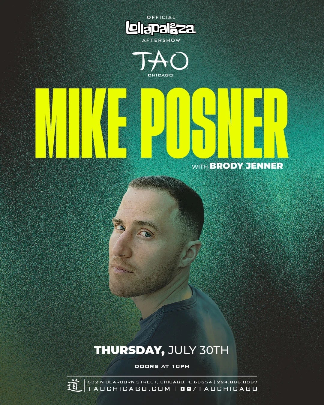 7/30/2026 – Mike Posner ft. Brody Jenner – TAO Nightclub