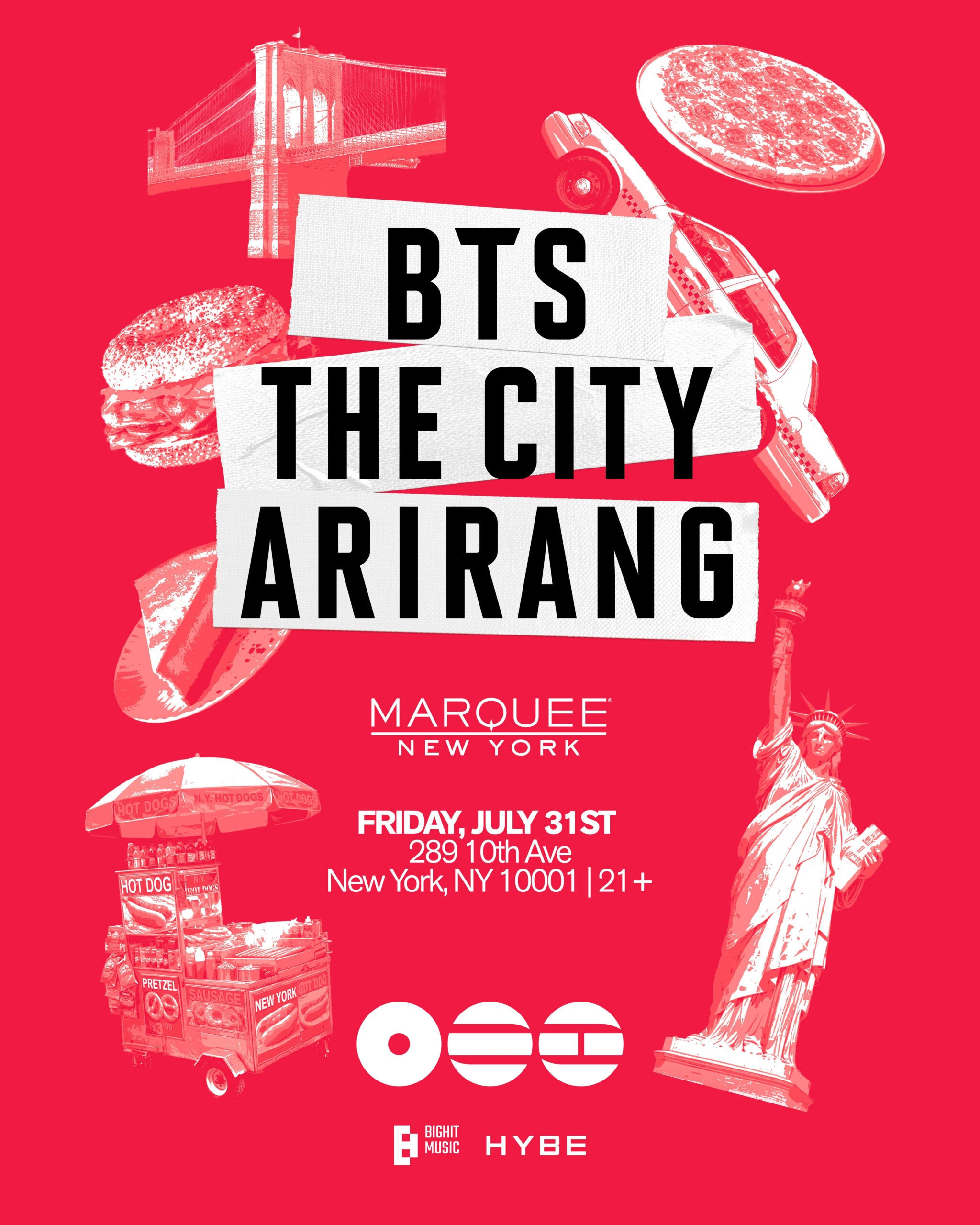 7/31/2026 – BTS THE CITY ARIRANG NEW YORK – Welcome Party – Marquee