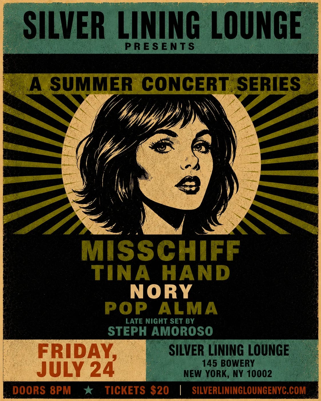 Misschiff, Hand, Nory, Pop Alma, Steph Amoroso
