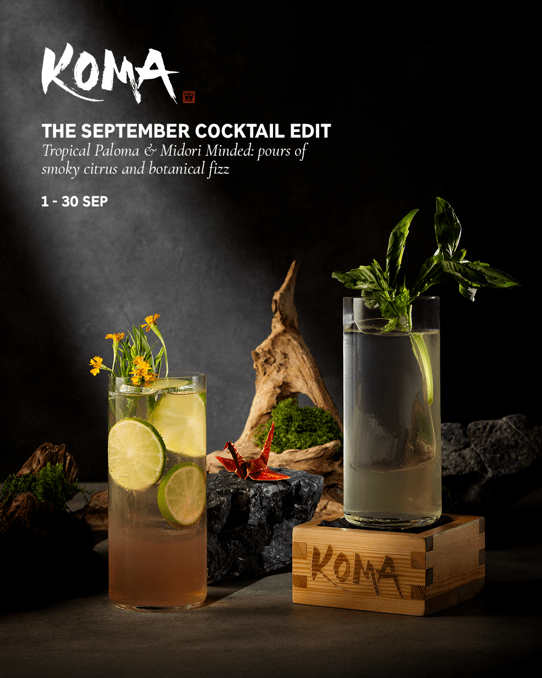 the september cocktails at KOMA