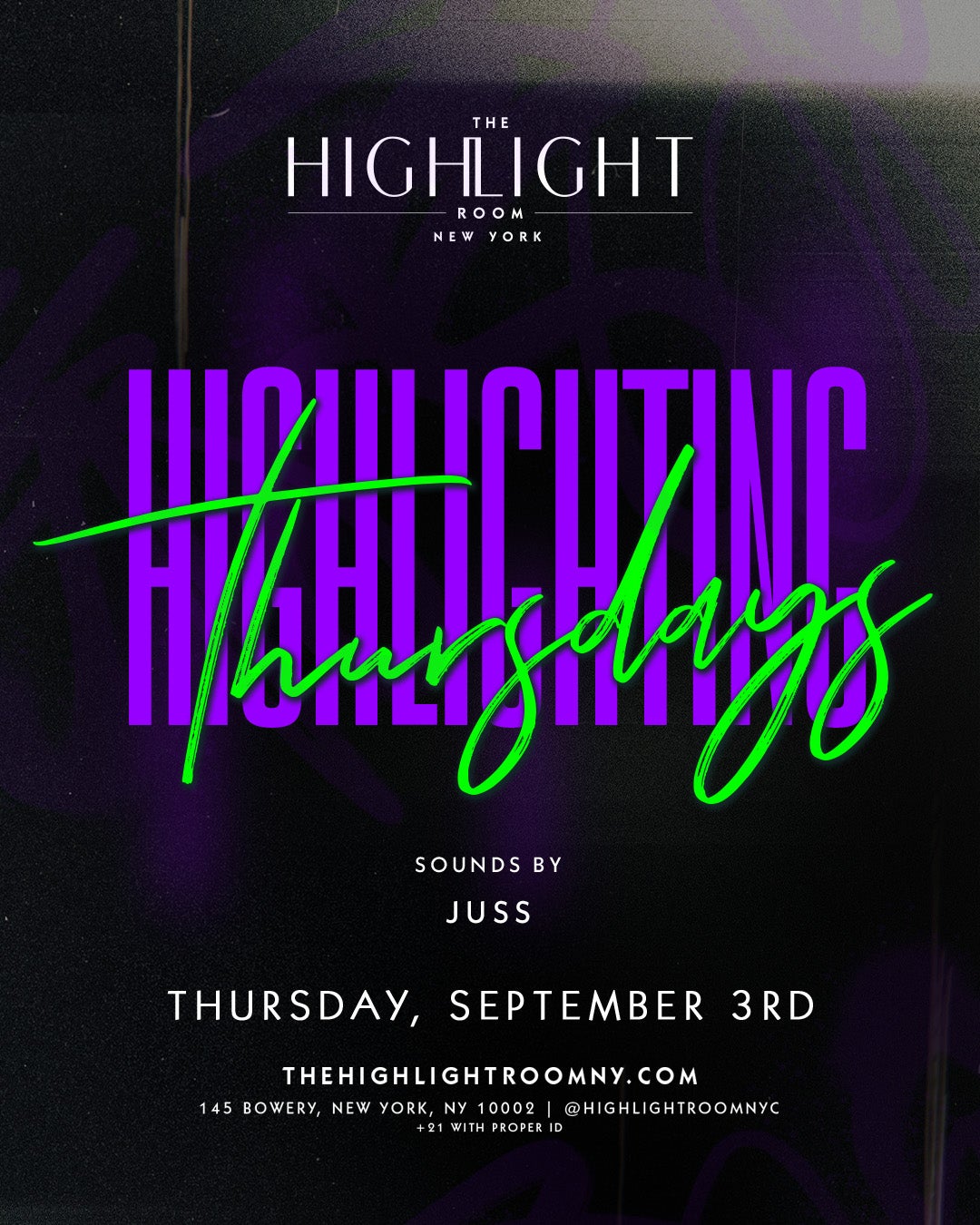 9/3/2026 – JUSS – The Highlight Room