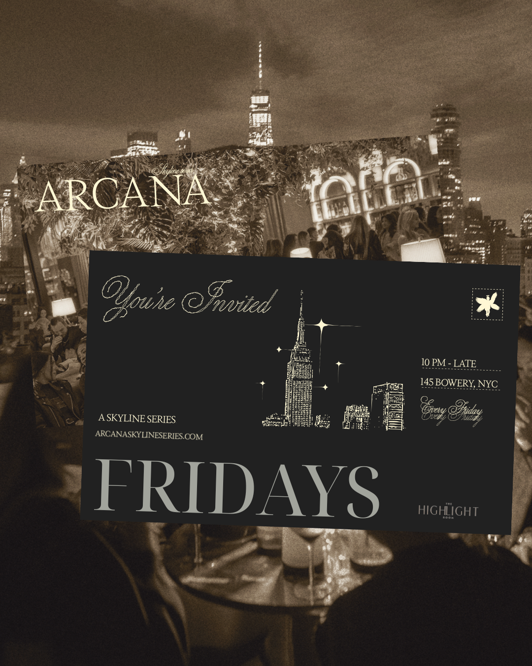 10/2/2026 – Arcana Skyline Series – The Highlight Room