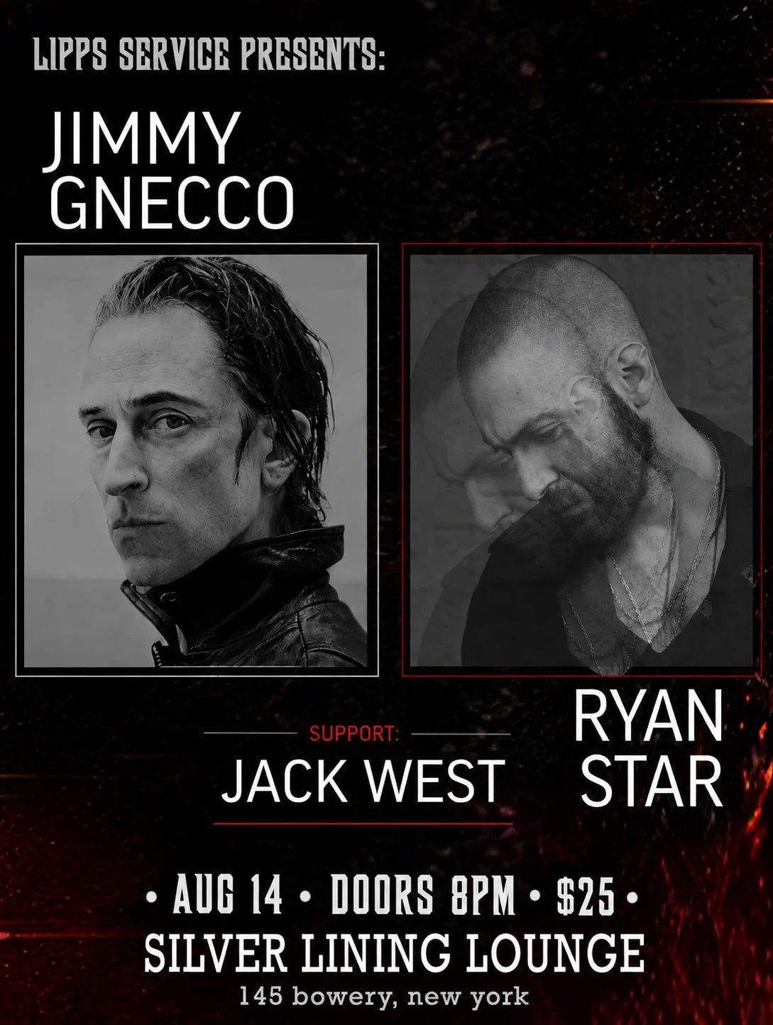 8/14/2026 – Jimmy Gnecco & Ryan Star with support from Jack West – Silver Lining Lounge