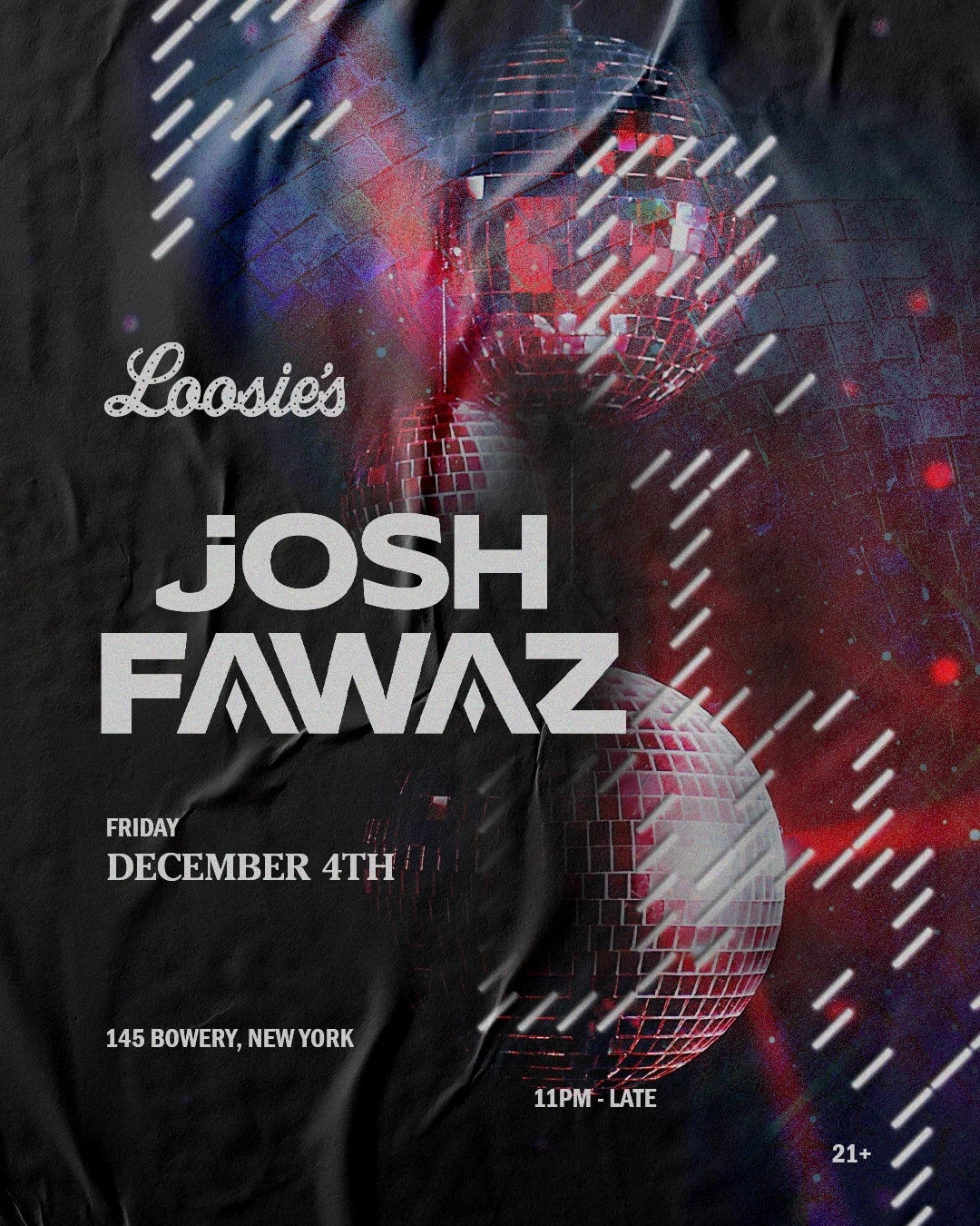 12/4/2026 – Josh Fawaz – Loosie’s Nightclub