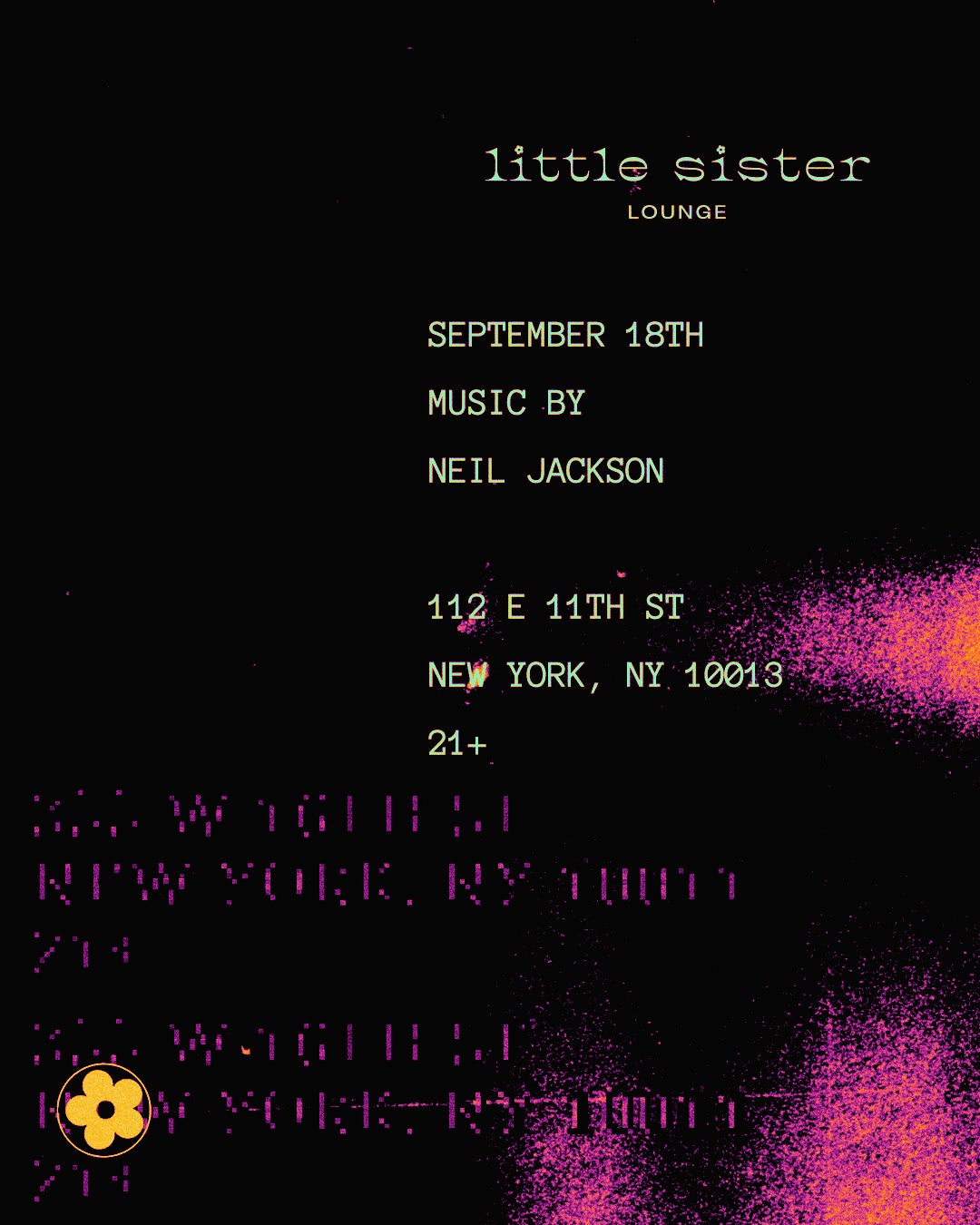 9/18/2026 – Neil Jackson – Little Sister Lounge