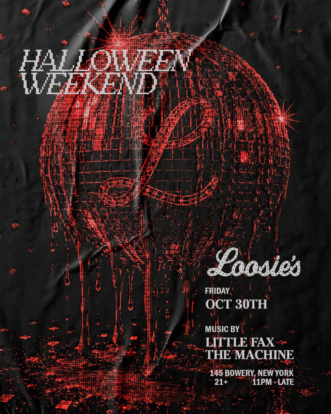 10/30/2026 – Halloween Weekend – Loosie’s Nightclub