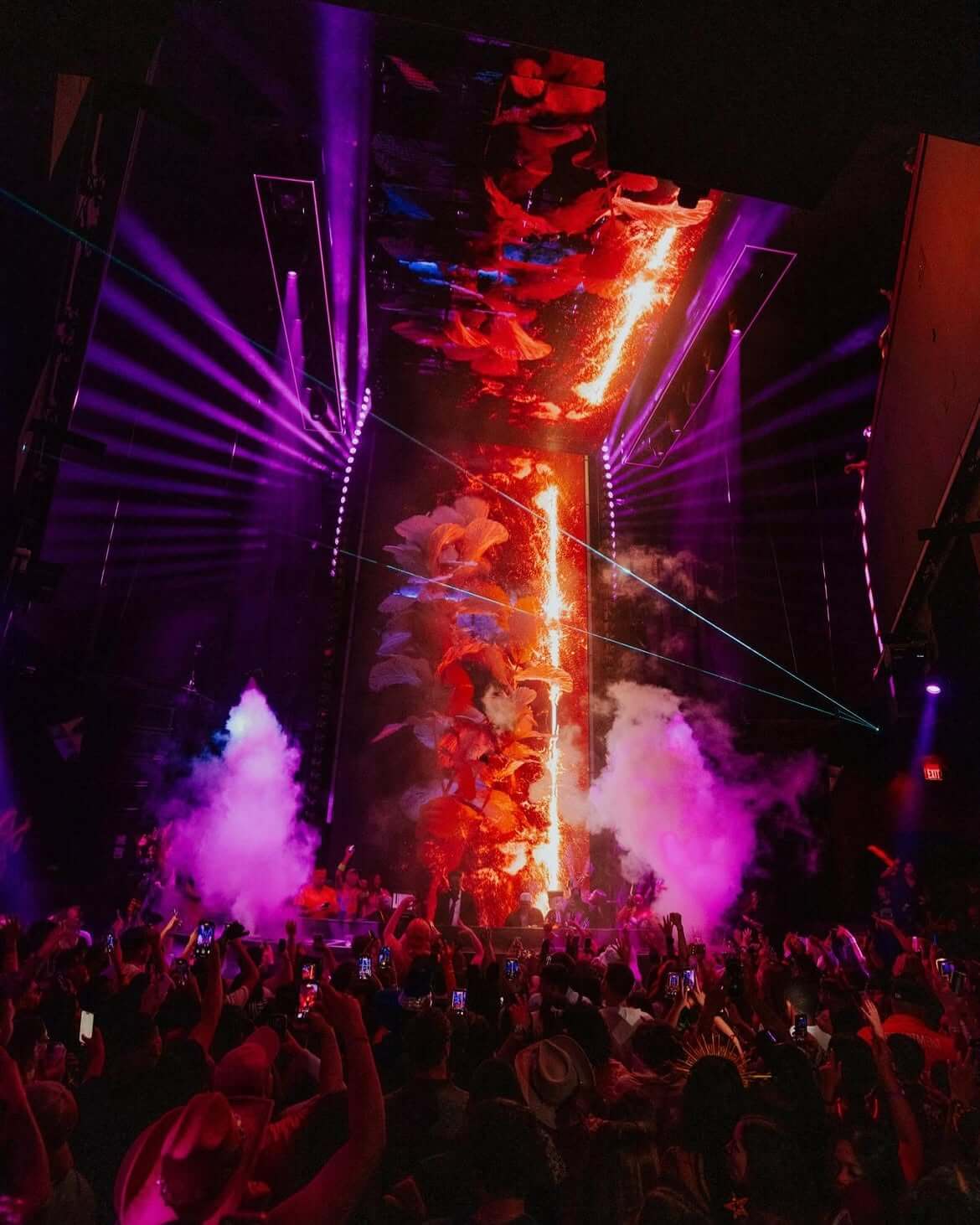 monolith LED screen at marquee nightclub