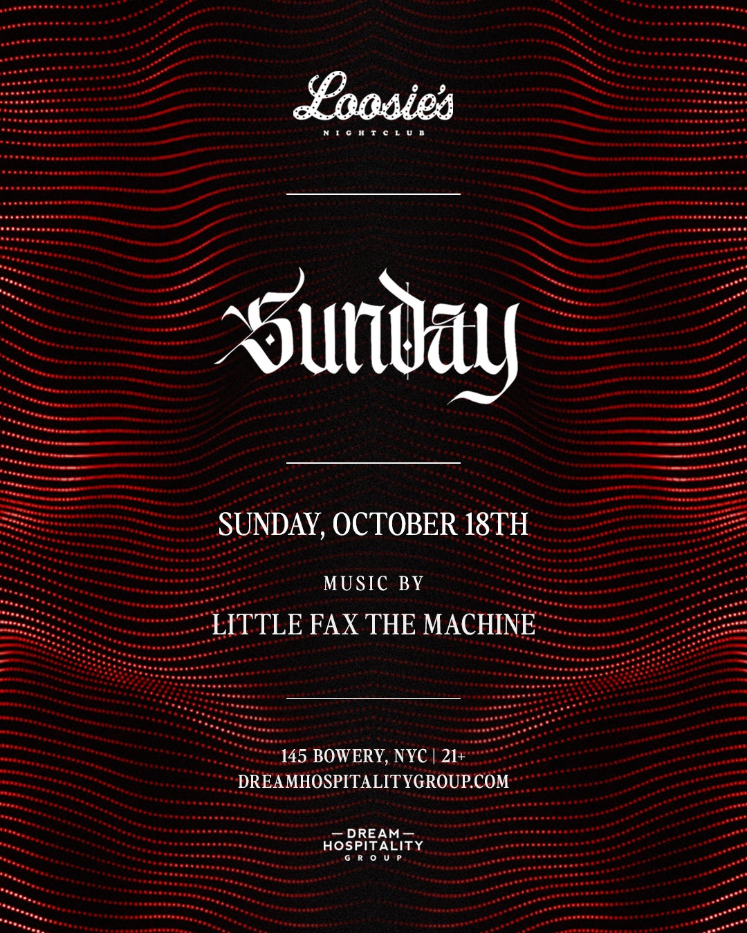 10/18/2026 – Sunday Night – Loosie’s Nightclub