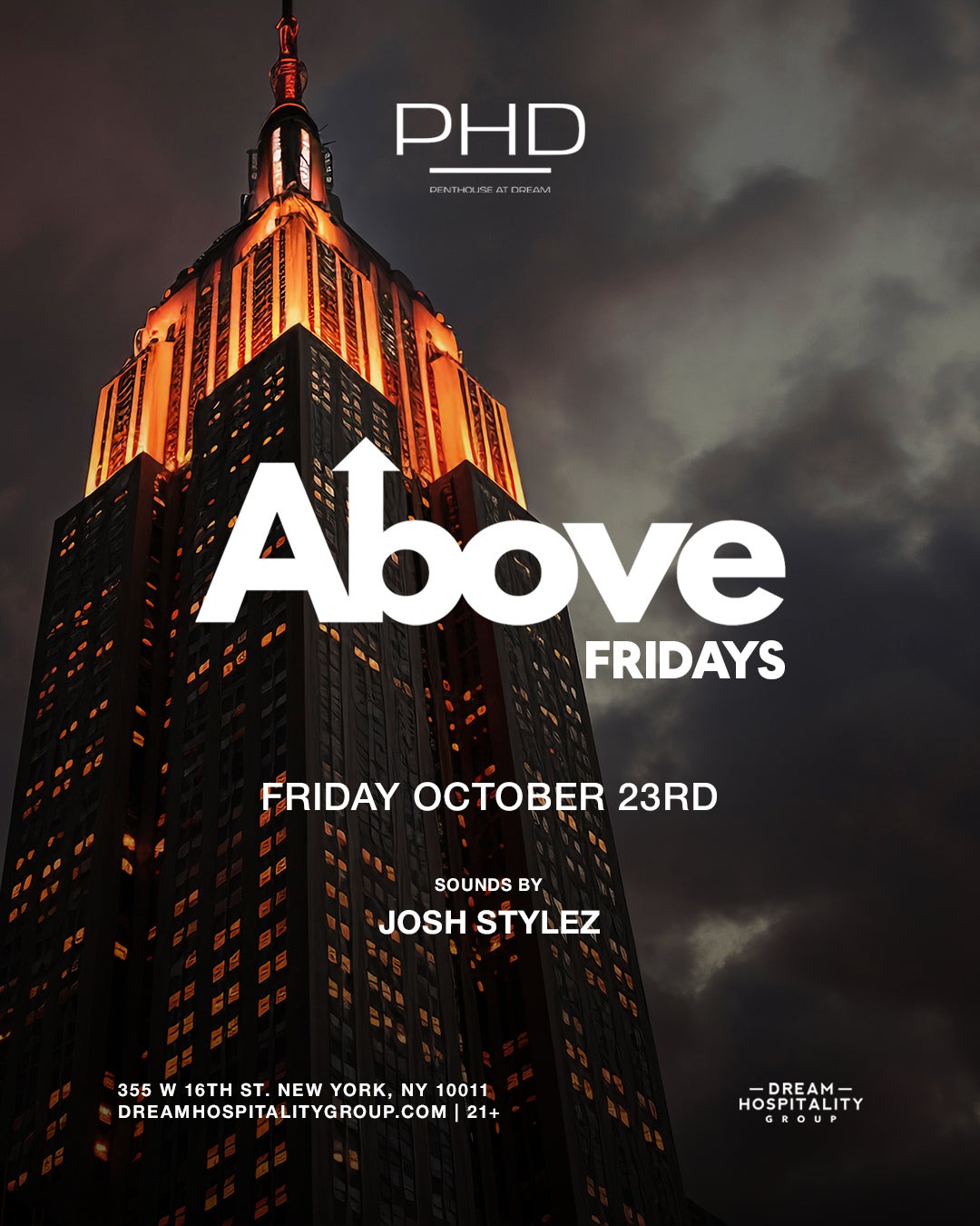 10/23/2026 – Above Fridays – PHD Lounge