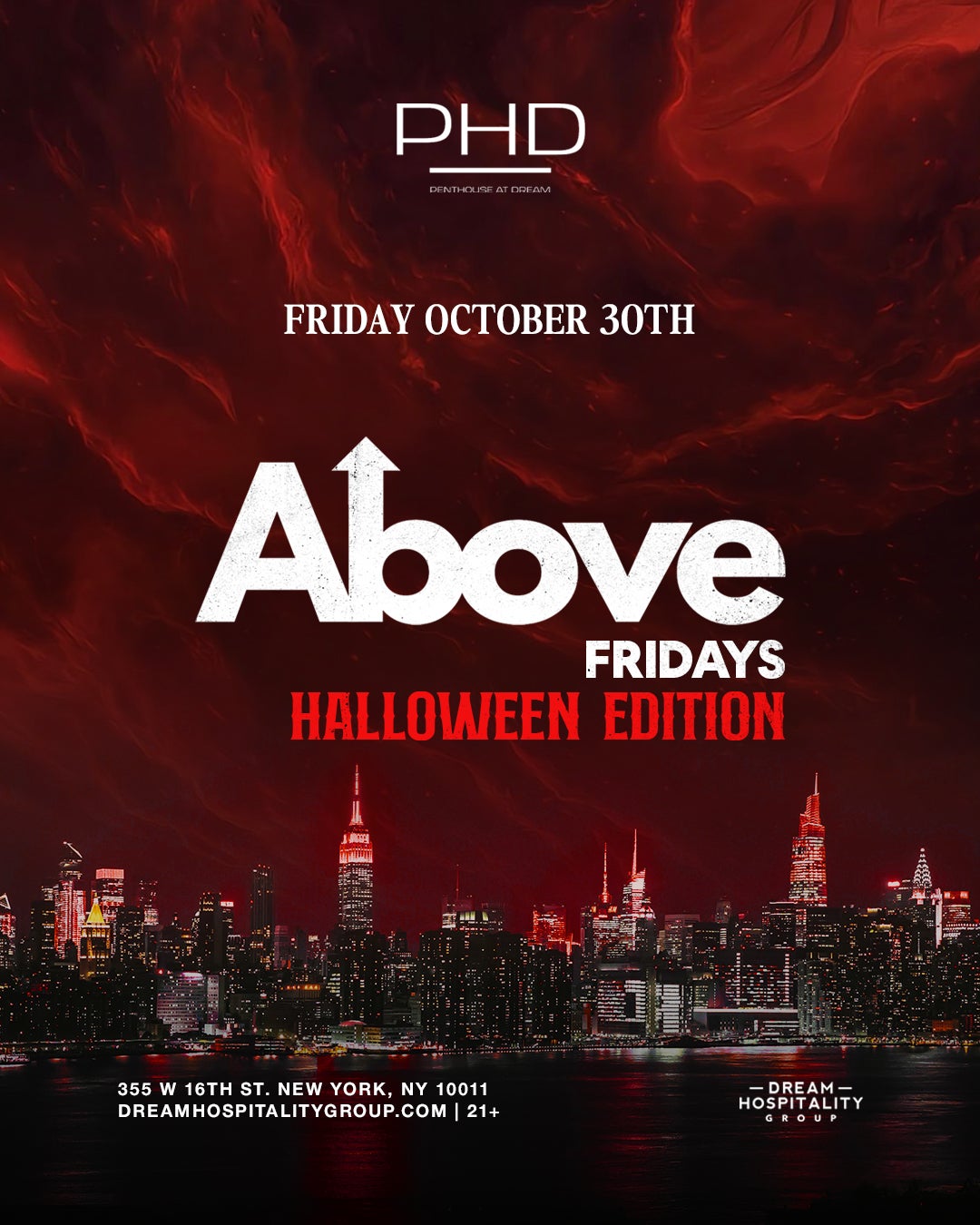 10/30/2026 – Above Fridays – PHD Lounge