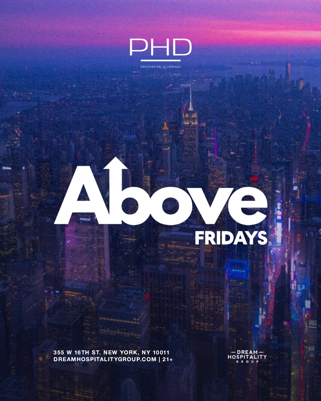 12/11/2026 – Above Fridays – PHD Lounge