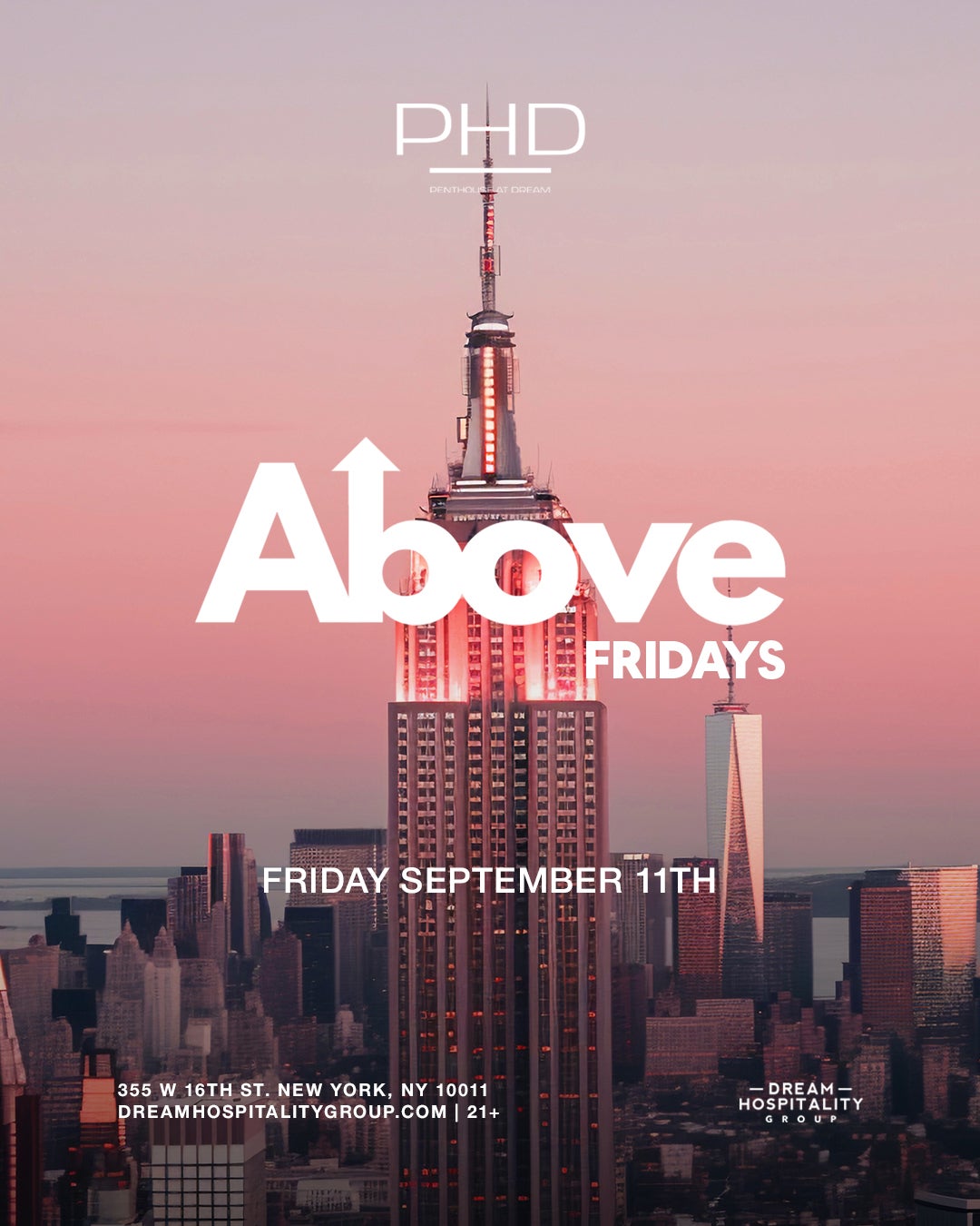 9/11/2026 – Above Fridays – PHD Lounge