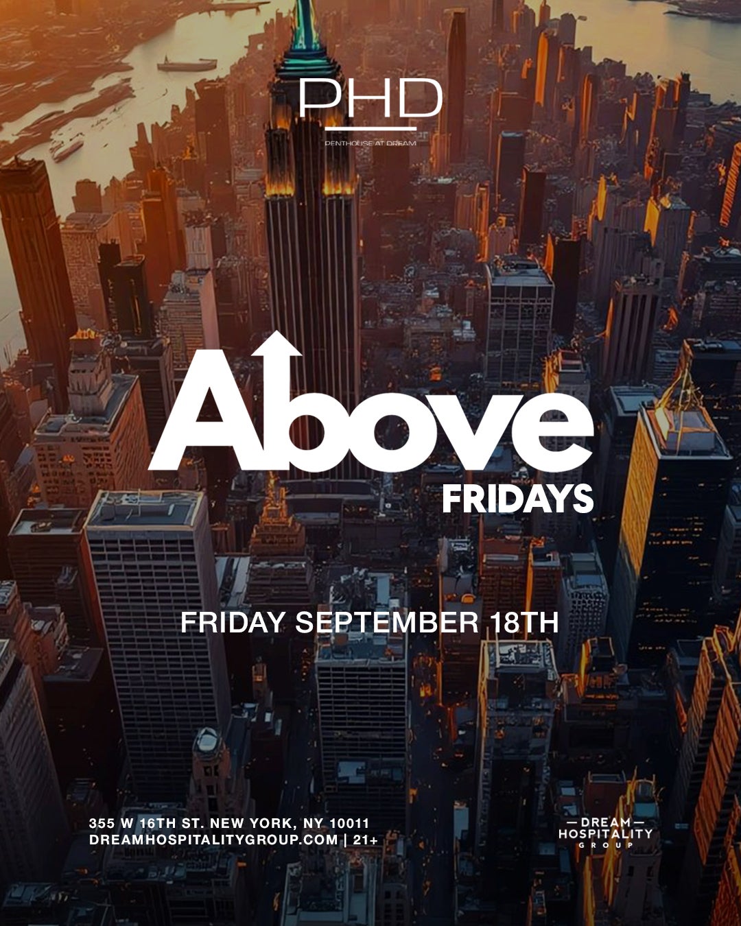 9/18/2026 – Above Fridays – PHD Lounge