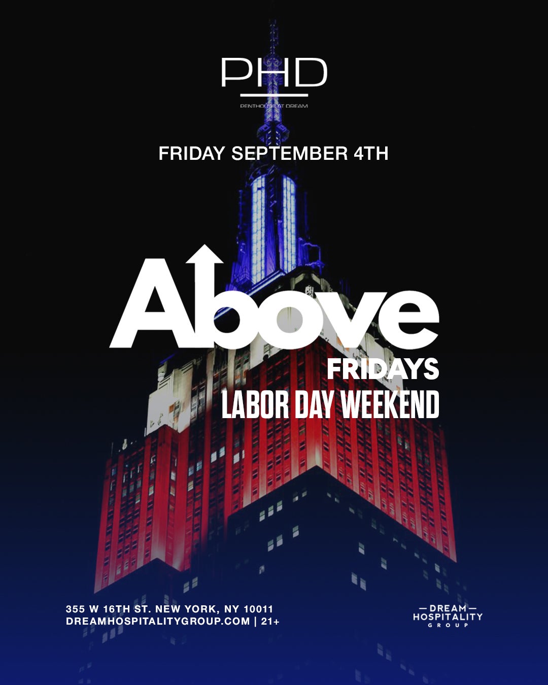 9/4/2026 – Above Fridays  – PHD Lounge