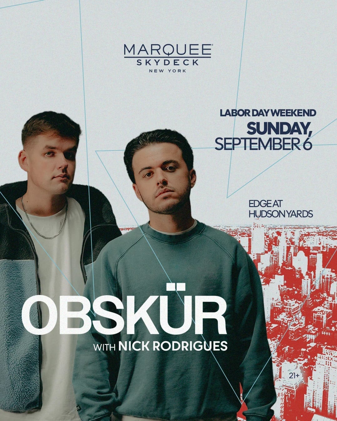 9/6/2026 – Obskür – Marquee Skydeck