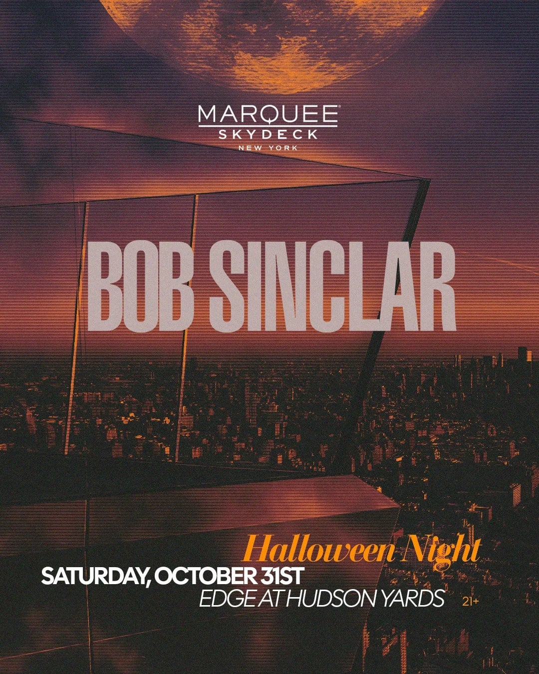 10/31/2026 – Bob Sinclar – Halloween Night – Marquee Skydeck
