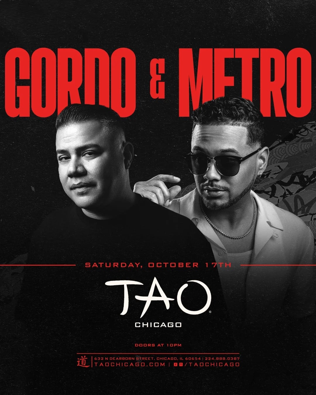 10/17/2026 – Gordo x Metro B2B – TAO Nightclub