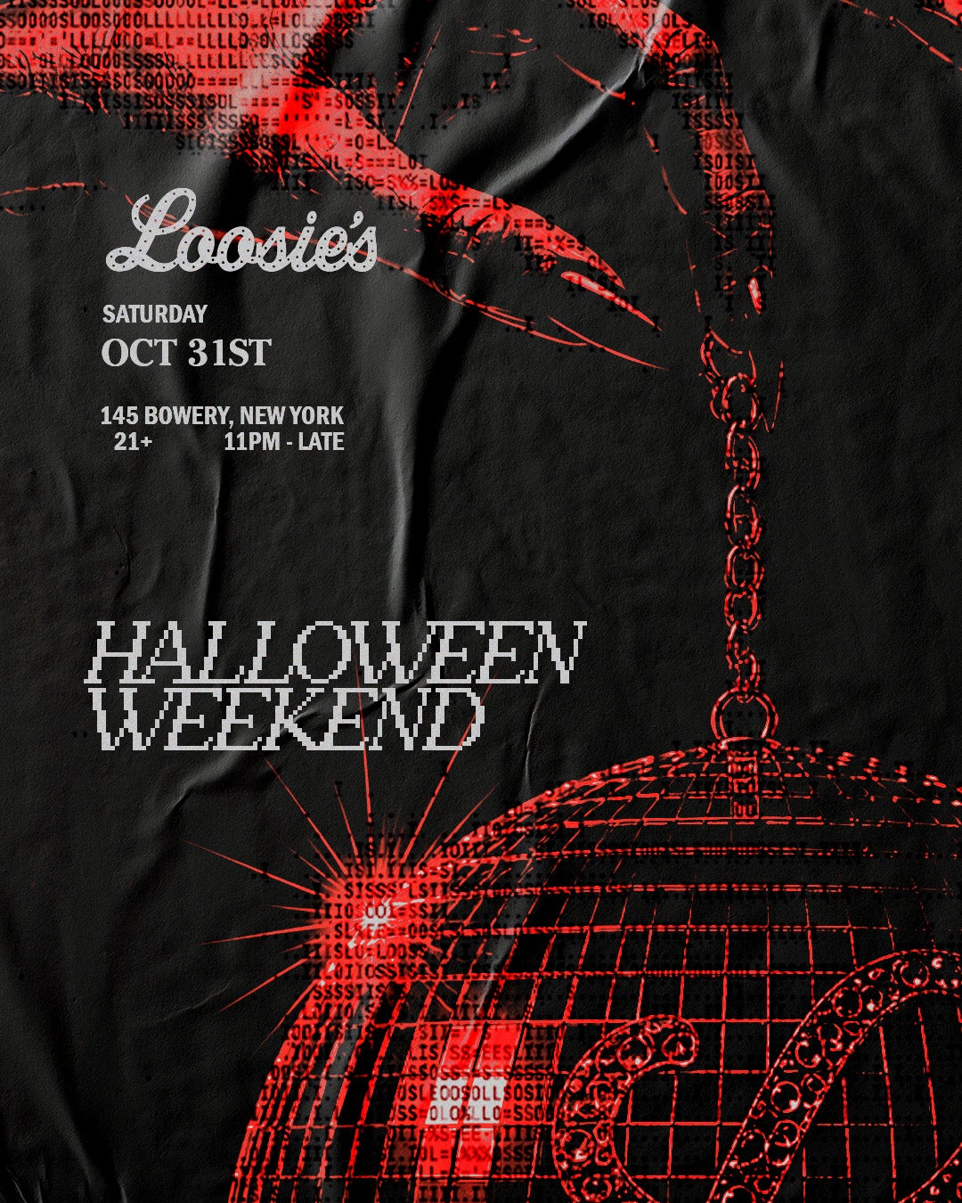 10/31/2026 – Halloween Night – Loosie’s Nightclub