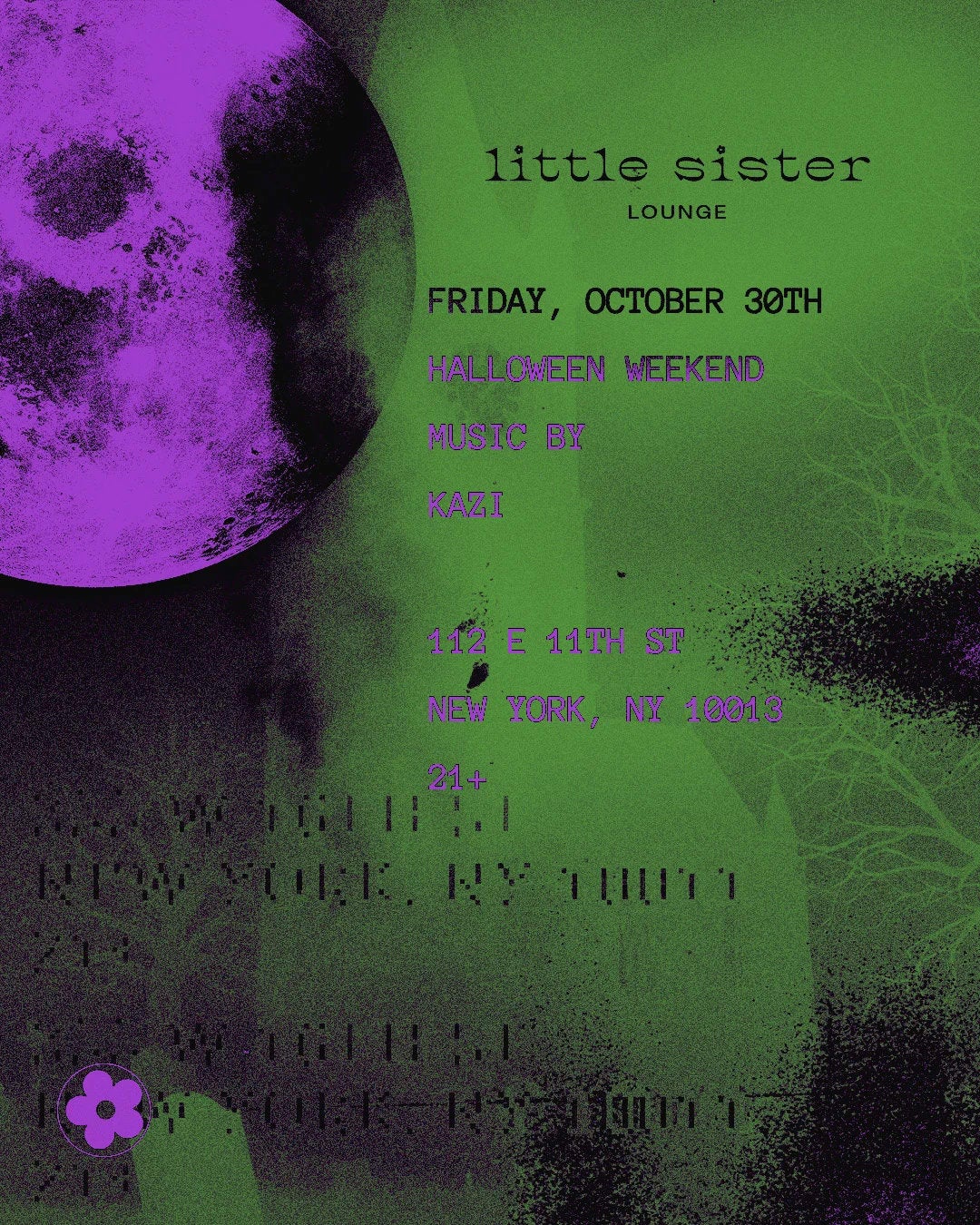 10/30/2026 – Halloween Friday – Little Sister Lounge
